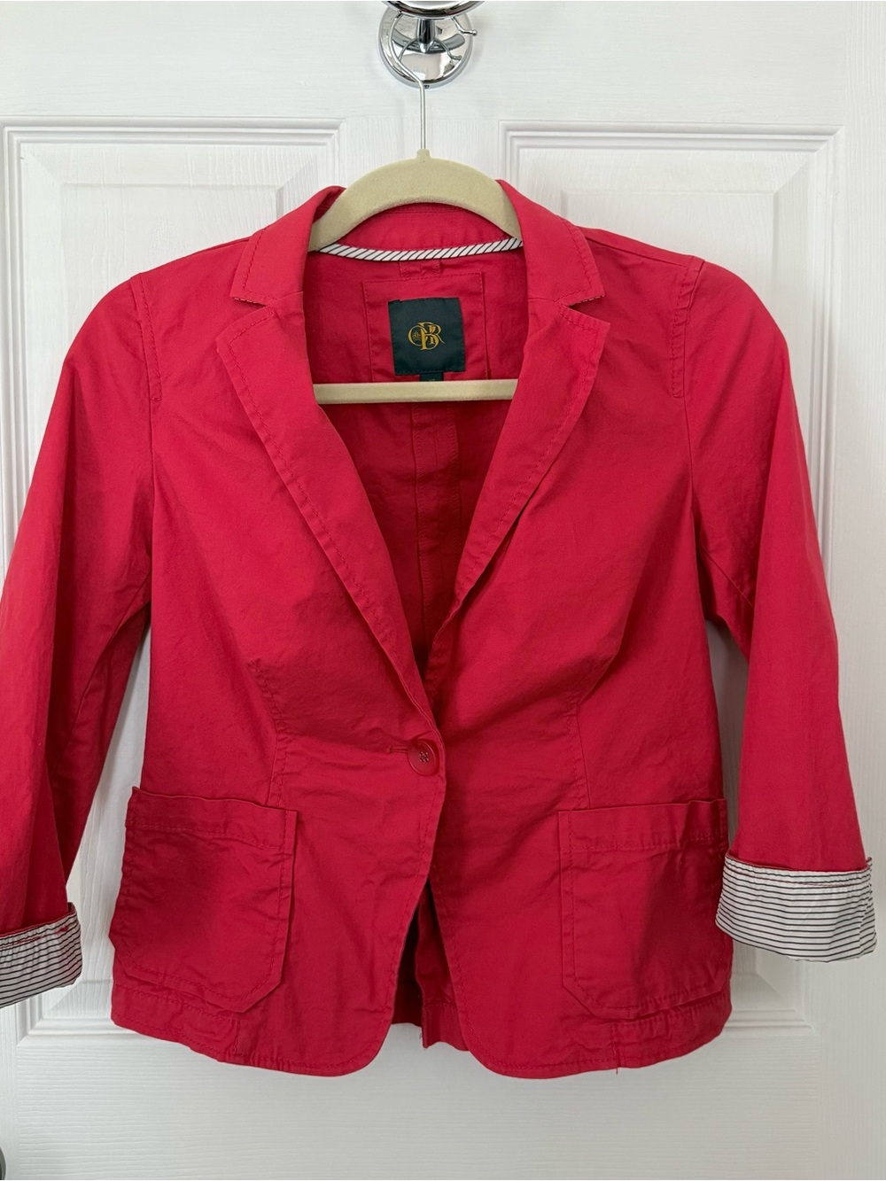 Vintage Outback Red by The Limited Red Cotton Blazer Preppy Grandmillennial XS